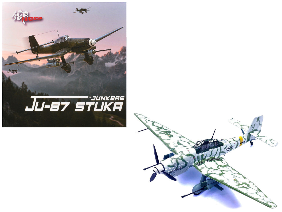 Junkers Ju 87G2 Stuka Bomber Aircraft "10.(Pz)/SG 2 Immelmann Markisch Friedland Pomerania" (1945) German Luftwaffe "Wing" Series 1/72 Diecast Model by Panzerkampf Panzerkampf