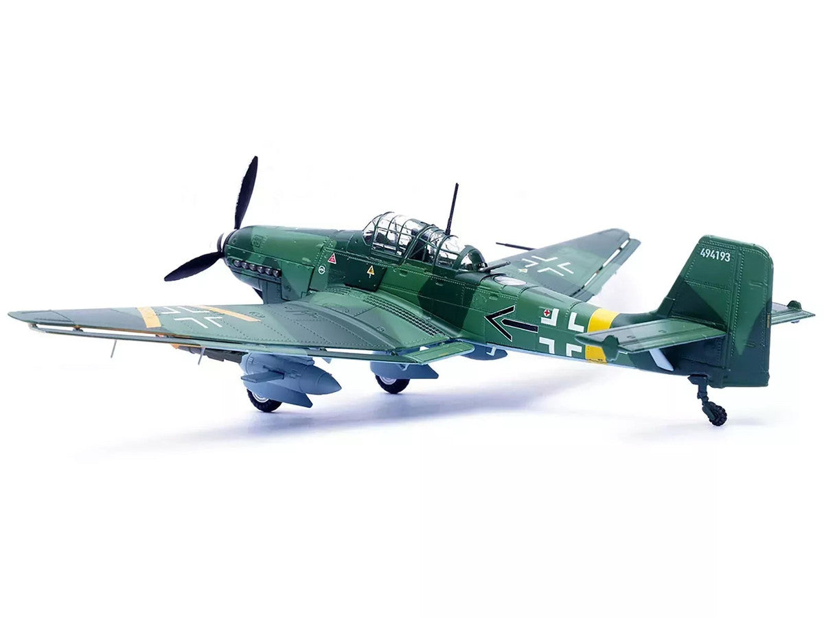Junkers Ju 87G2 Stuka Bomber Aircraft "10.(Pz)/SG 2 Immelmann Oberst Hans-Ulrich Rudel Slovakia" (1944) German Luftwaffe "Wing" Series 1/72 Diecast Model by Panzerkampf Panzerkampf