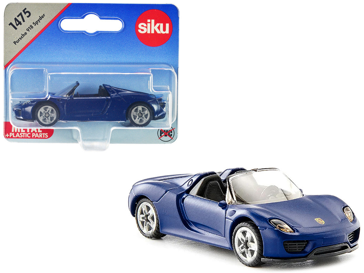 Porsche 918 Spyder Matt Blue Diecast Model Car by Siku SIKU