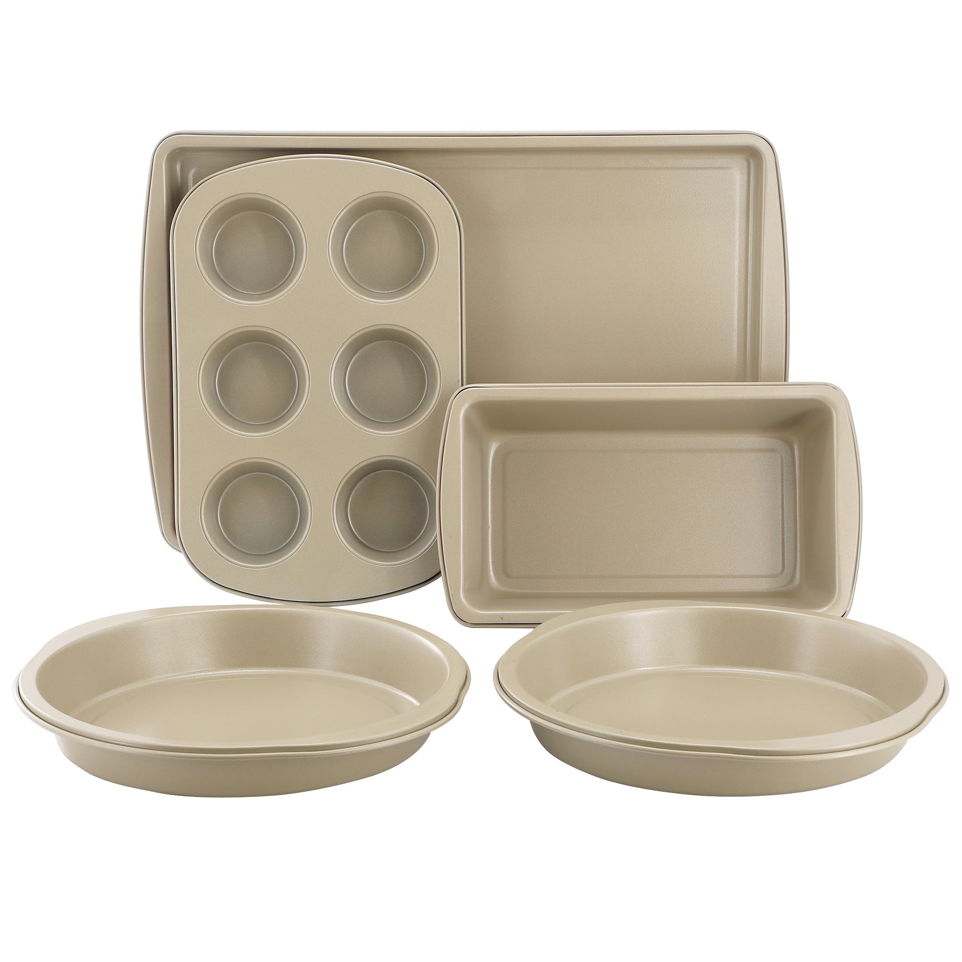 Gibson Home Lyneham 5 Piece Nonstick Steel Bakeware Set W2B