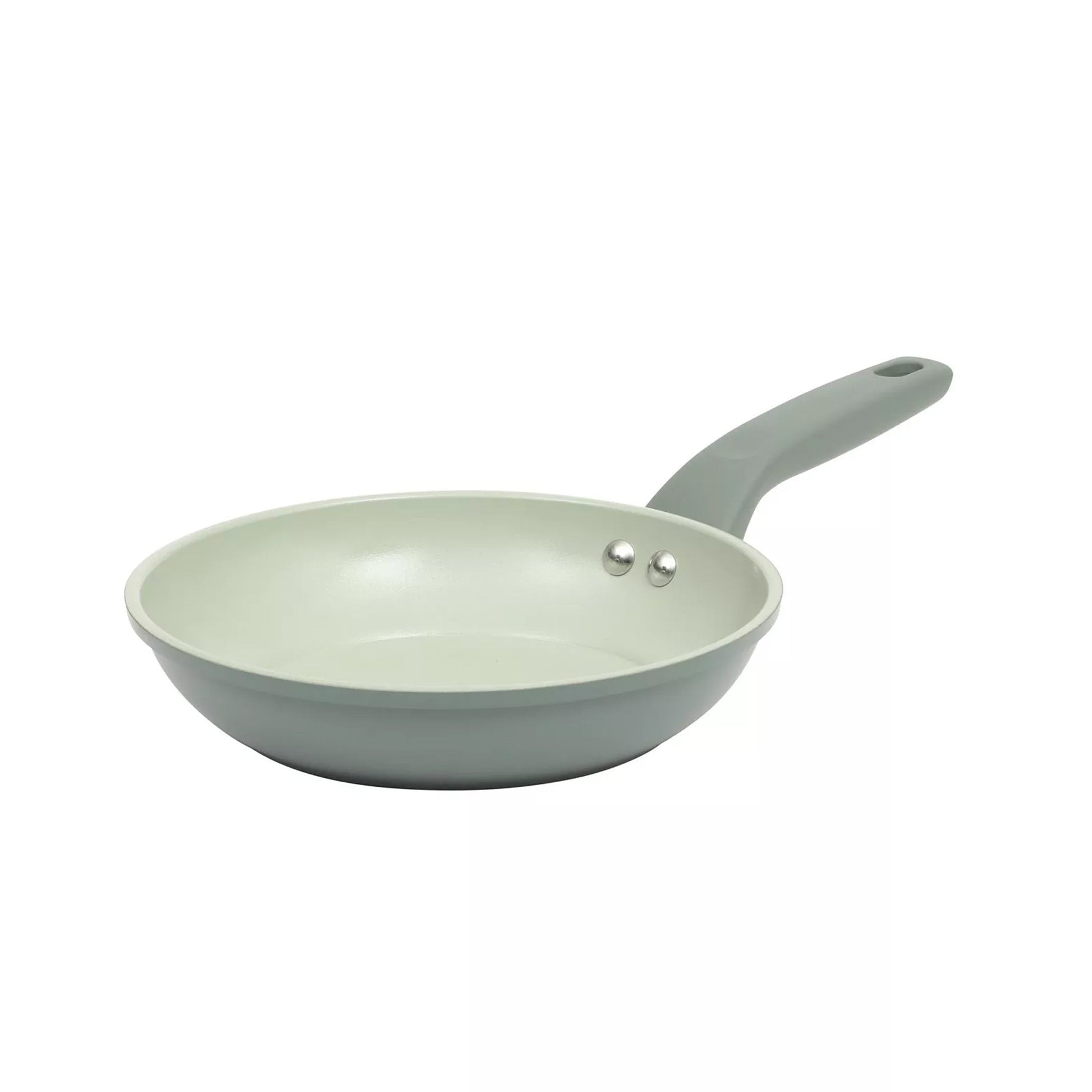 Gibson Home Barnsdall 8 Inch Nonstick Aluminum Frying Pan in Sage Green W2B