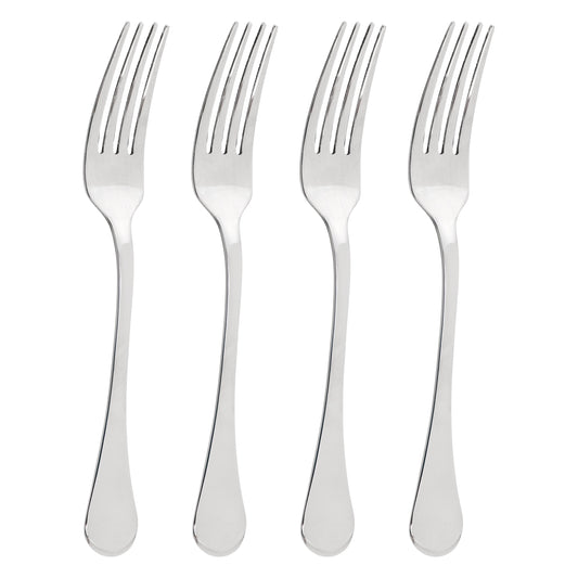 Gibson Home Manchester 4 Piece Stainless Steel Dinner Fork Set W2B