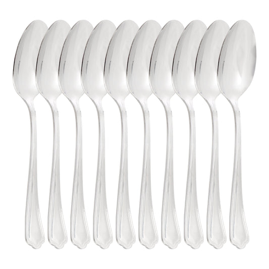 Gibson Home Hillside Daisies 10 Piece Stainless Steel Dinner Spoon Set W2B
