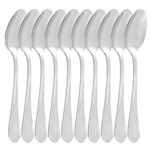 Gibson Home Hillside Daisies 10 Piece Stainless Steel Teaspoon Set W2B
