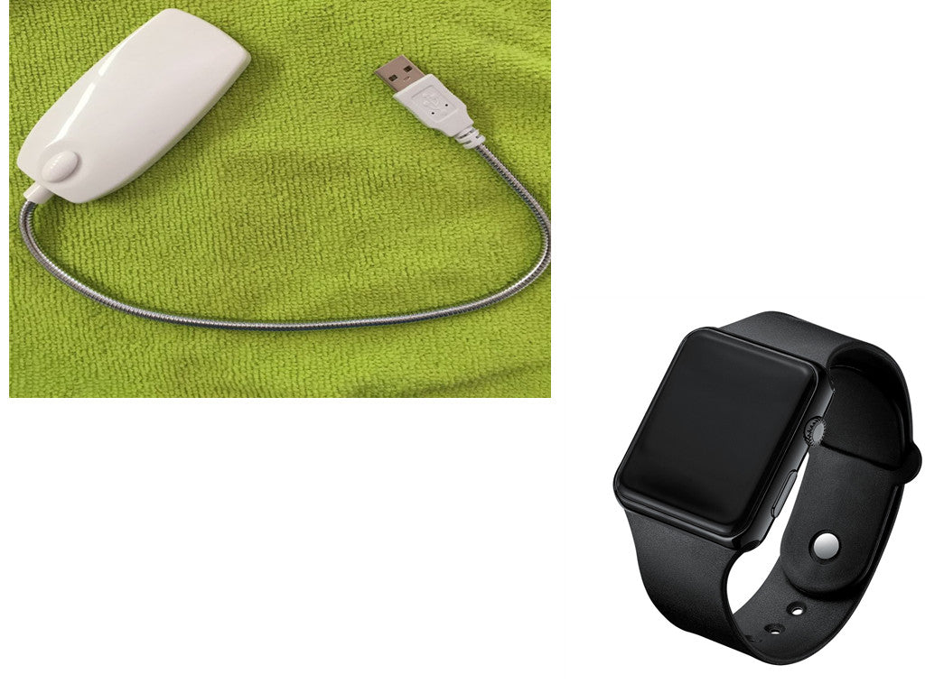 Square Electroplated LED Digital Watch Pi-Mart