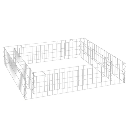 Gabion Raised Bed Galvanized Steel 39.4"x39.4"x7.9" W2B