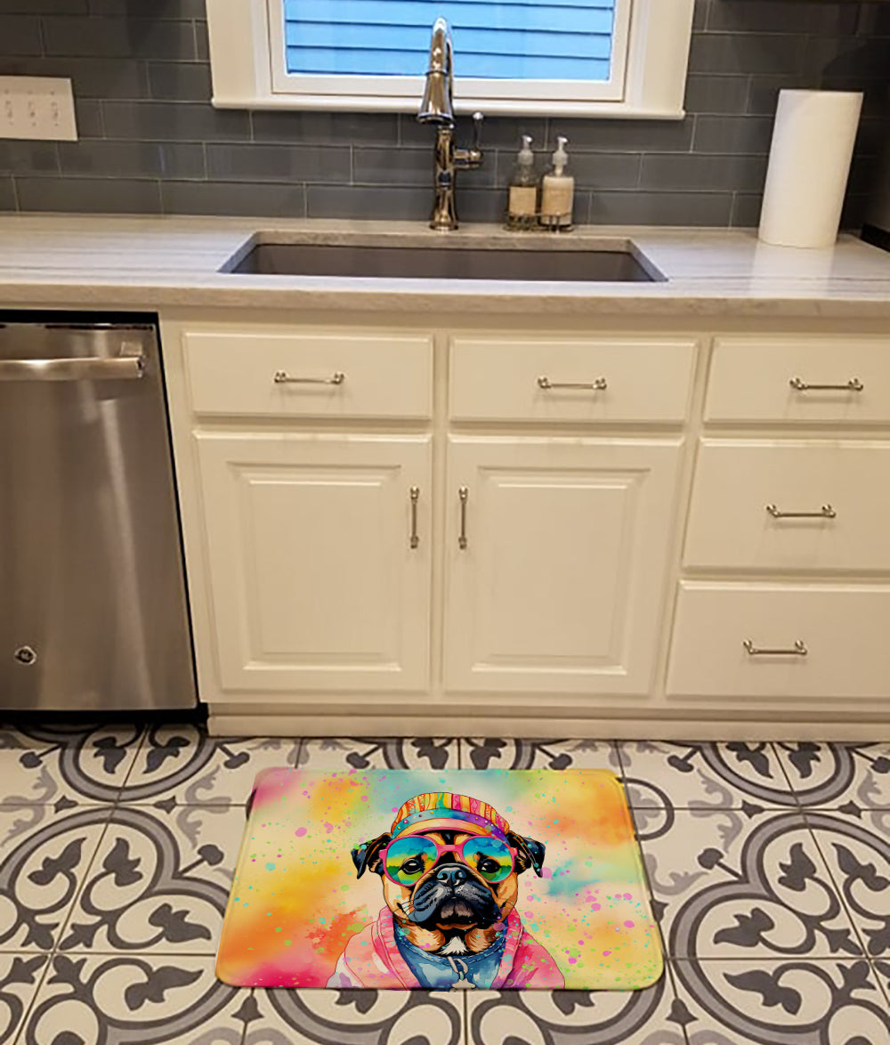 Pug Hippie Dawg Memory Foam Kitchen Mat LuxuryLifeWay Online Store