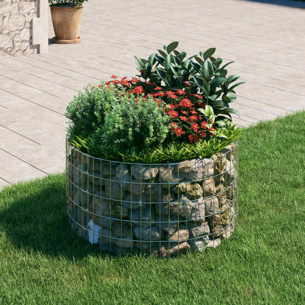 Circular Gabion Pole Galvanized Steel 39.4"x19.7 W2B