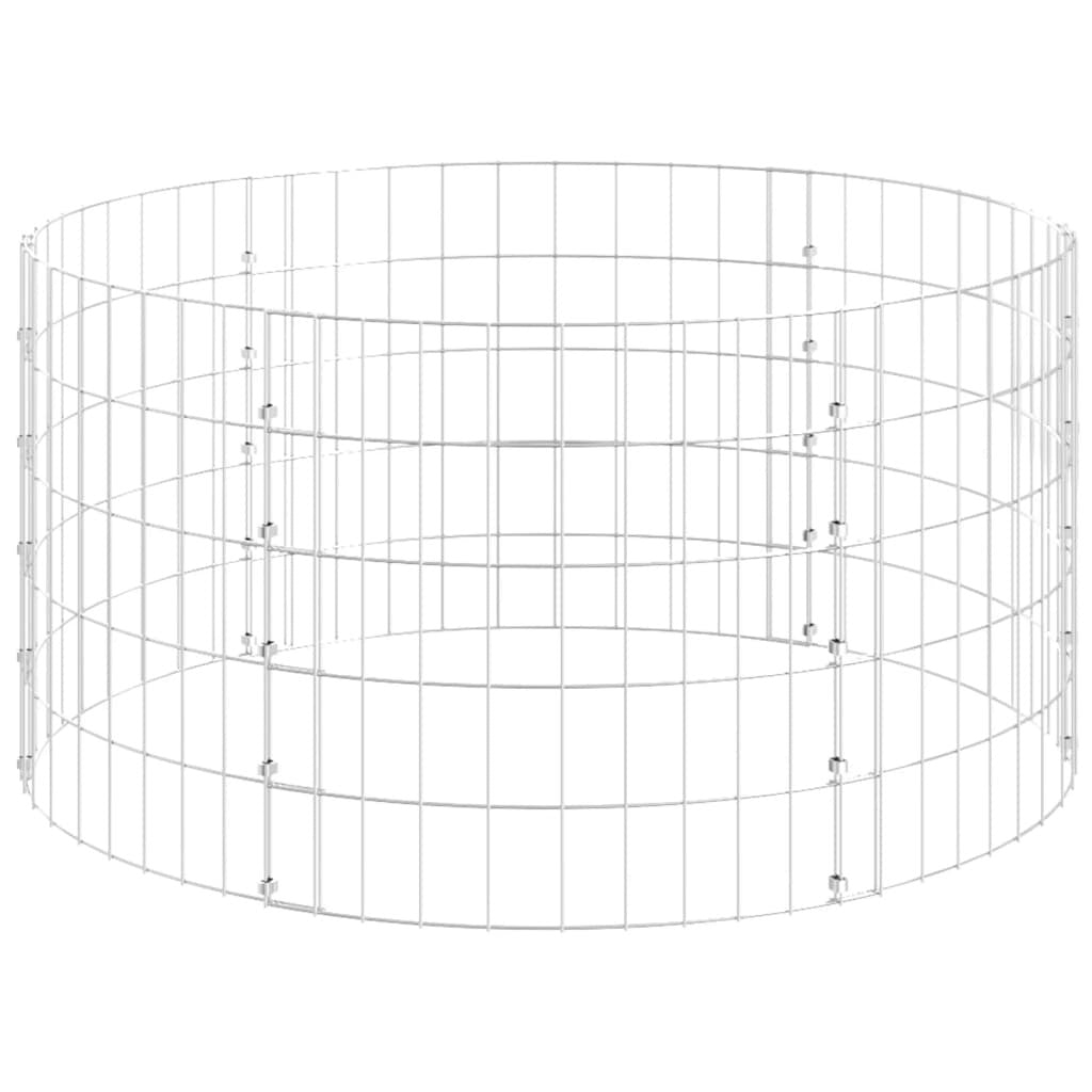 Circular Gabion Pole Galvanized Steel 39.4"x19.7 W2B