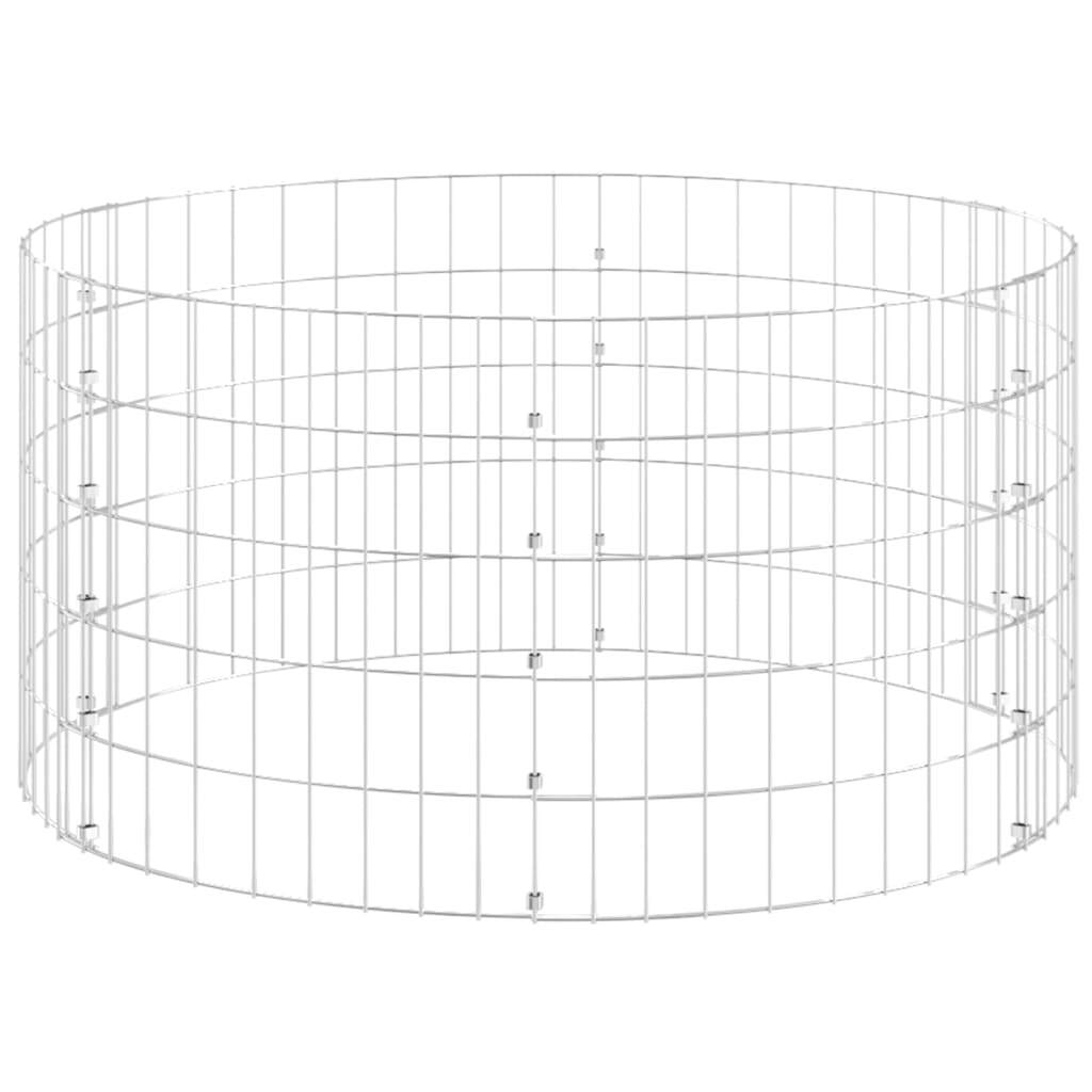 Circular Gabion Pole Galvanized Steel 39.4"x19.7 W2B