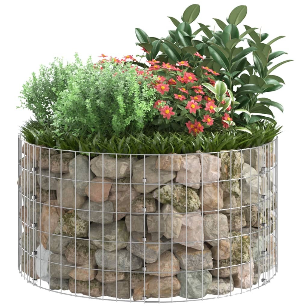 Circular Gabion Pole Galvanized Steel 39.4"x19.7 W2B