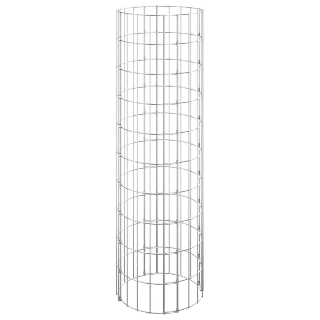Circular Gabion Raised Beds 3 pcs Galvanized Steel 11.8"x39.4" W2B