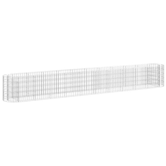 Gabion Raised Bed Galvanized Iron 157.5"x19.7"x19.7" W2B