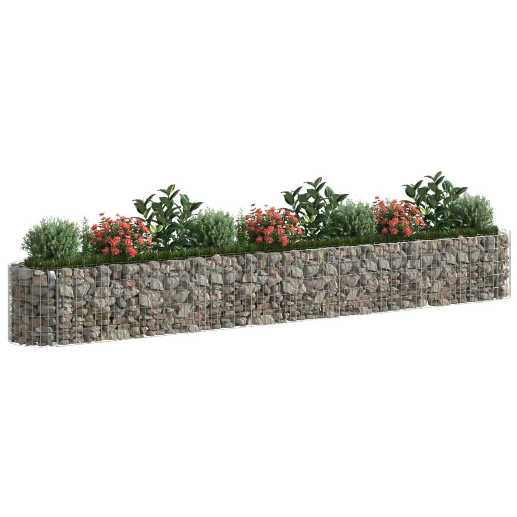 Gabion Raised Bed Galvanized Iron 157.5"x19.7"x19.7" W2B