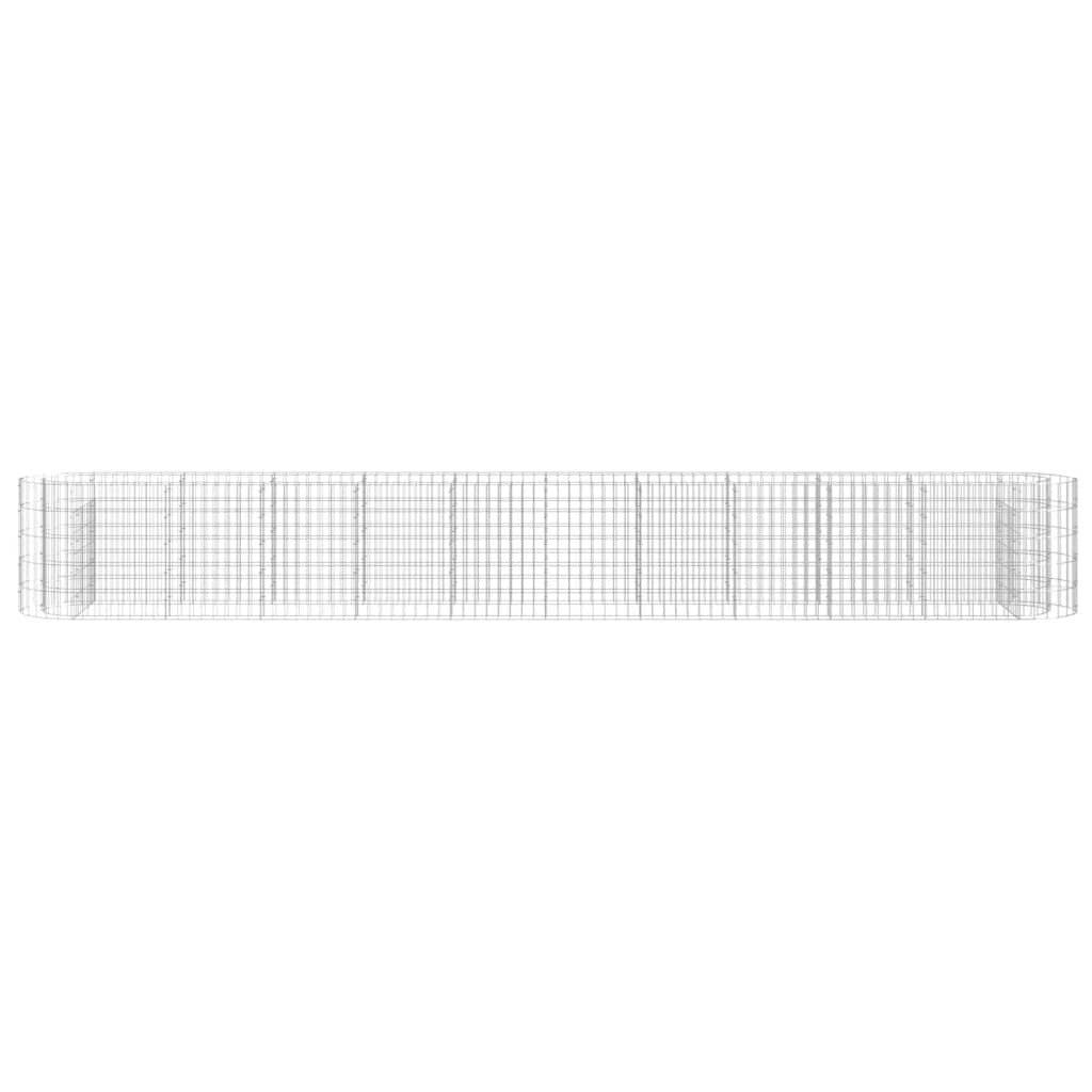 Gabion Raised Bed Galvanized Iron 157.5"x19.7"x19.7" W2B