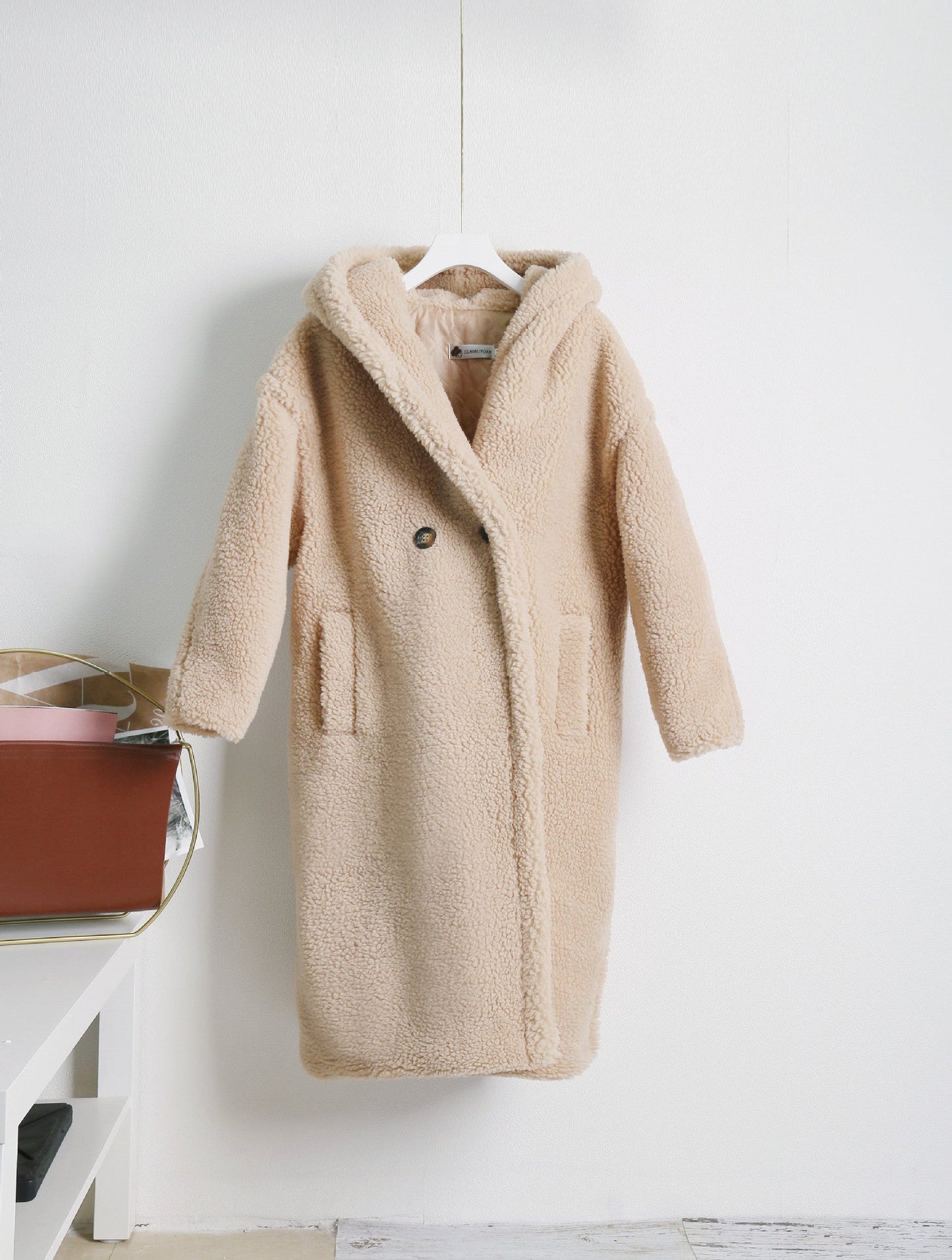 Teddy bear cashmere coat women LadyShow.Store