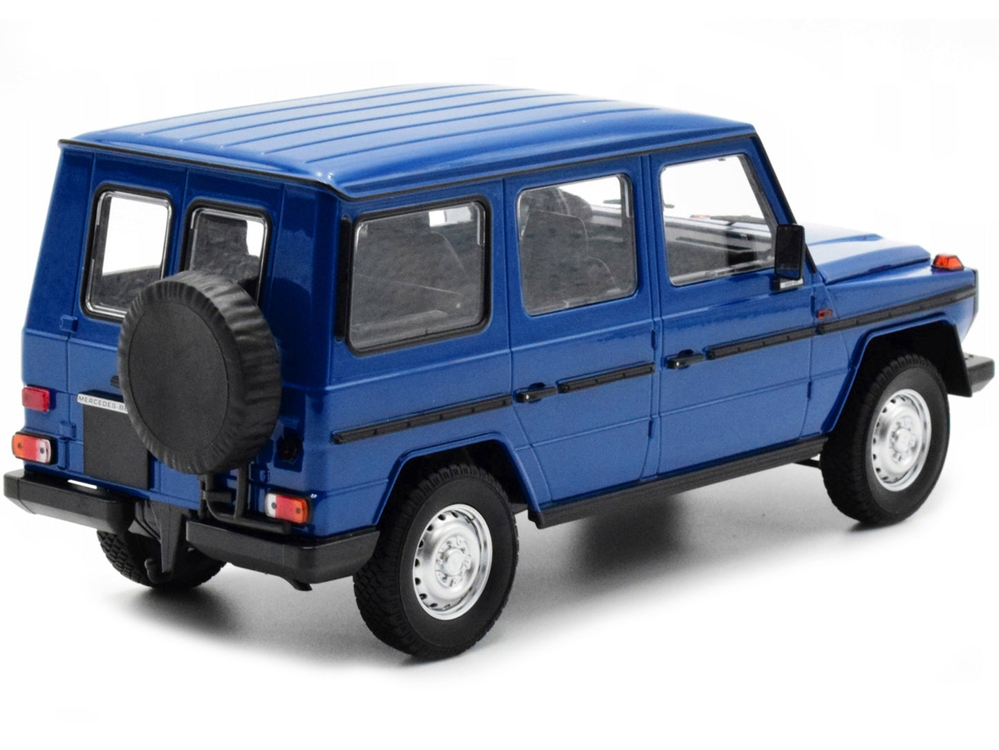 1980 Mercedes-Benz G-Model (LWB) Dark Blue with Black Stripes Limited Edition to 402 pieces Worldwide 1/18 Diecast Model Car by Minichamps