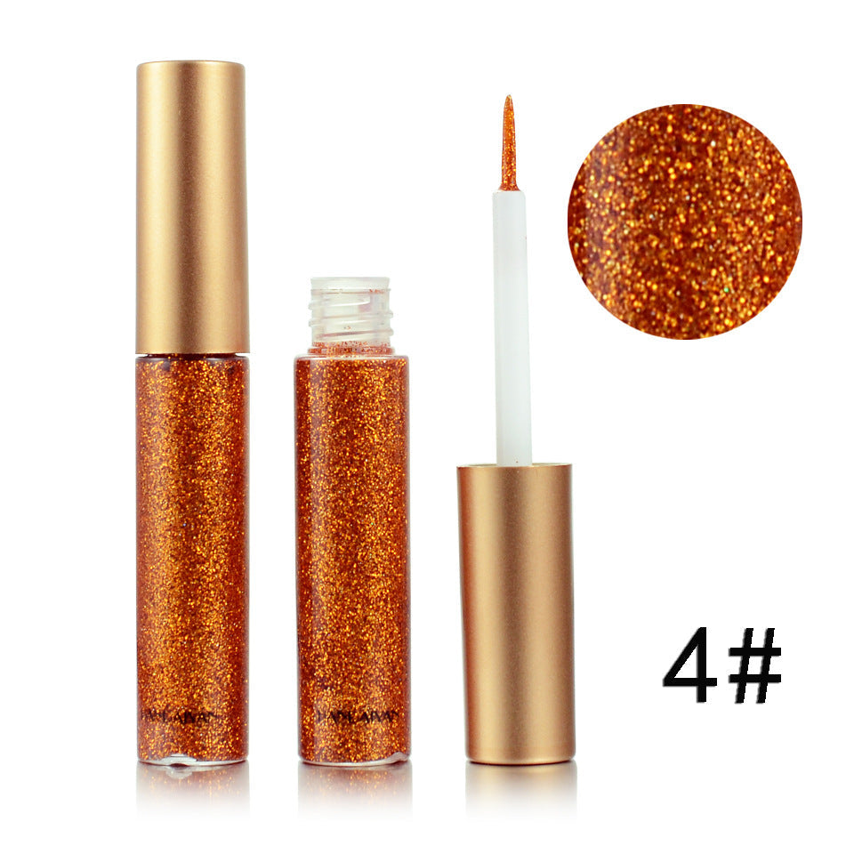 HANDAIYAN Brand 1 Pcs Glitter Liquid Eyeliner Pen 10 Colors Metallic Shine Eye Shadow & Liner Combination Pencil Eyes Makeup CJD