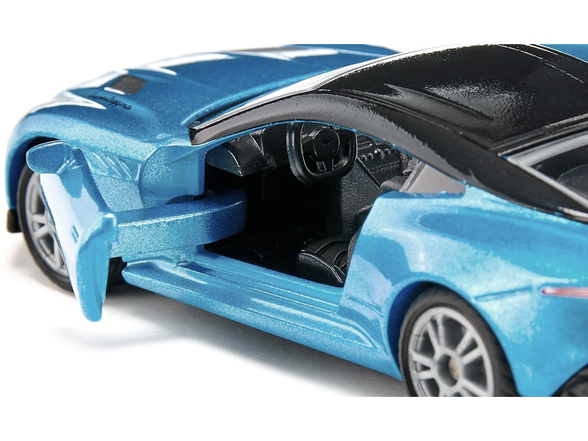 Aston Martin DBS Superleggera Blue Metallic with Black Top Diecast Model Car by Siku W2B