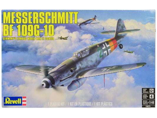 Level 4 Model Kit Messerschmitt Bf 109G-10 Fighter Aircraft "Germany's Famous World War II Fighter" 1/48 Scale Model by Revell Revell