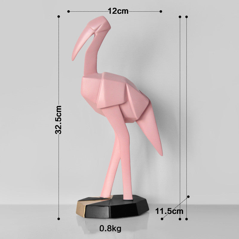 Nordic Creative Flamingo Decoration Resin Crafts CJD