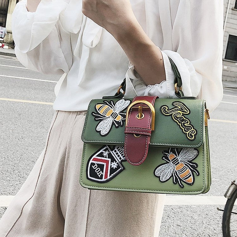 Embroidered handbag CJD