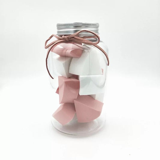 Super Soft Fan-Shaped Non-Latex Puff Set Wet and Dry Makeup Powder LadyShow.Store