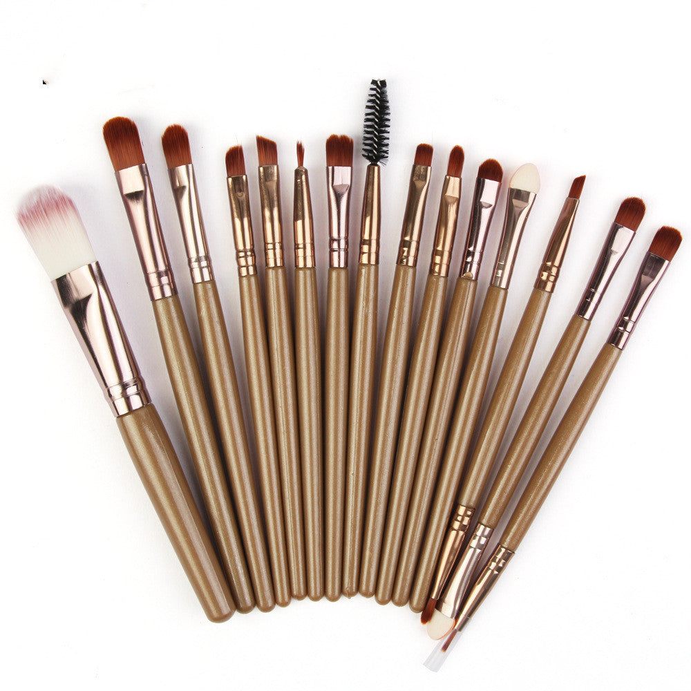 Set Of 15 Makeup Brushes LadyShow.Store