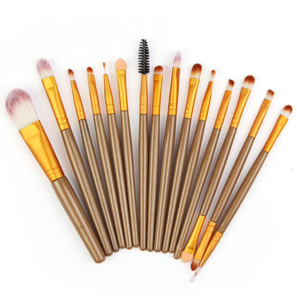 Set Of 15 Makeup Brushes LadyShow.Store