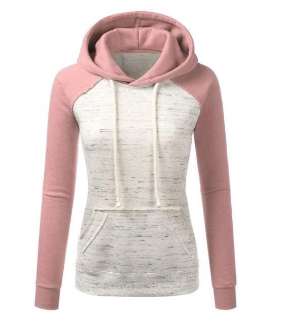 Casual Color Block Fleece Hooded Sweatshirt Best YouTube Store