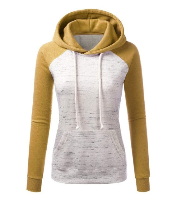 Casual Color Block Fleece Hooded Sweatshirt Best YouTube Store