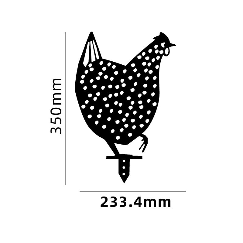 Chicken Yard Art Outdoor Garden Back Yard Gazon Stakes Hen Yard Decor