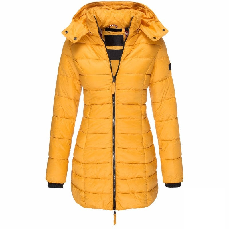 Mid-length Slim-fit Quilted Jacket LadyShow.Store