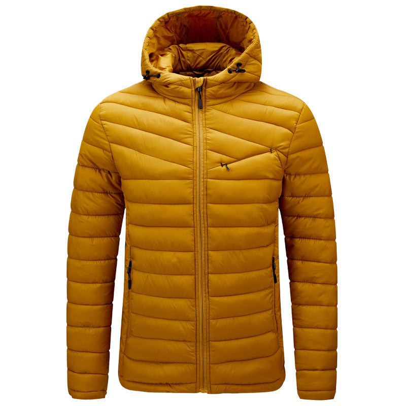 Hooded Cotton Jacket Men's Light Cotton Jacket