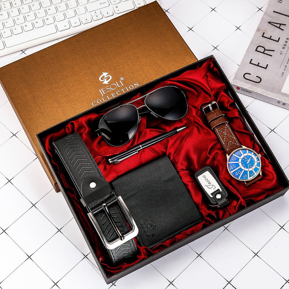 Stylish Men Wrist Watch Wallet Sunglasses Suit Gift Best YouTube Store