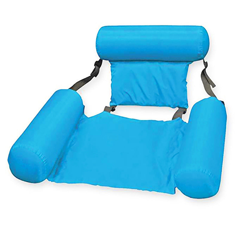 Foldable Water Inflatable Floating Bed Backrest Floating Drainage Floating Chair Recliner Hammock