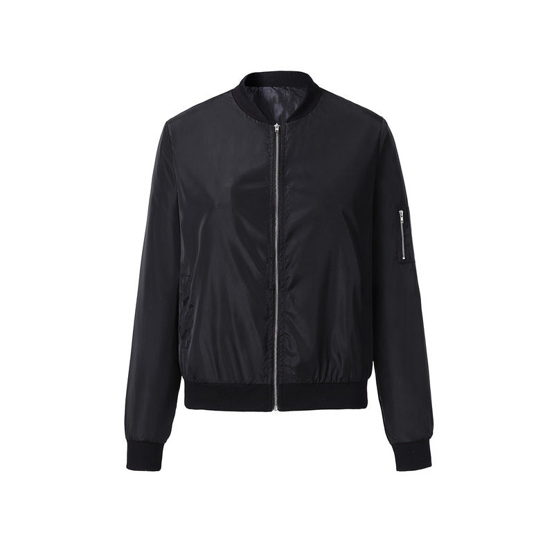 Sportswear Short Bomber Jacket Coat Autumn Women Best YouTube Store
