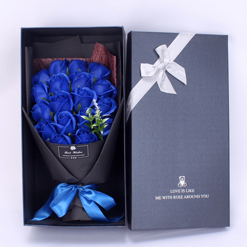 Birthday Gift Bundle Gift Box Creative Mother's Day Cross-border Gift Soap 18 Bouquet Soap Rose Flower Valentine's Day CJD