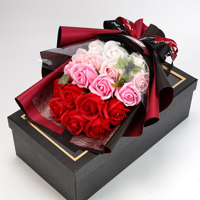 Mother's Day Gift 18 Rose Soap Bouquet Gift Box CJD