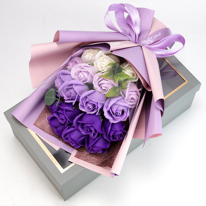 Mother's Day Gift 18 Rose Soap Bouquet Gift Box CJD