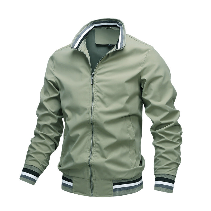 Sports Solid Color Jacket Men's LadyShow.Store