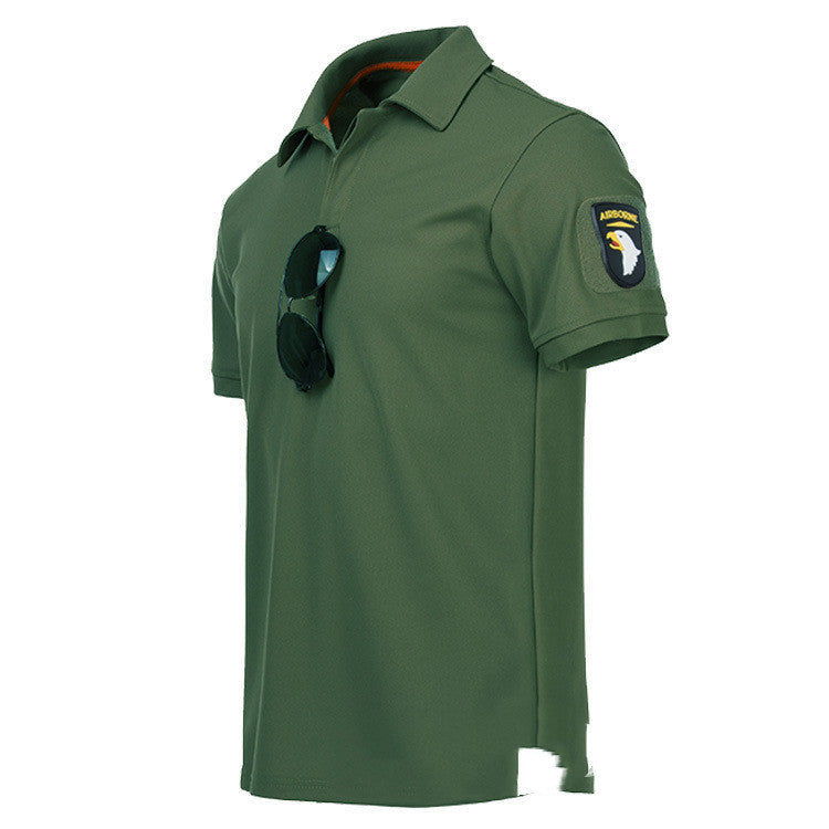 Special Forces T-shirt Men's Army Fan T-shirt Short Sleeve Tactical Lapel Polo Shirt T-shirt