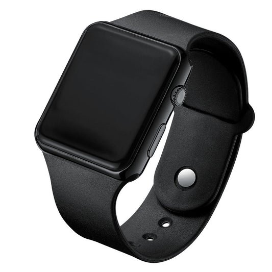 Square Electroplated LED Digital Watch Pi-Mart