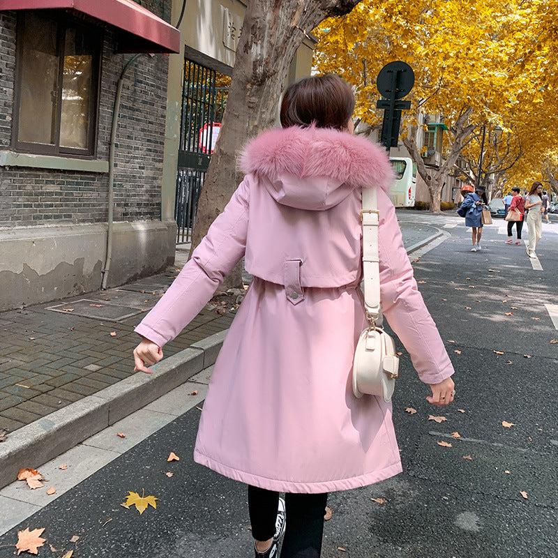 Ladies mid-length down padded jacket Accent Plus
