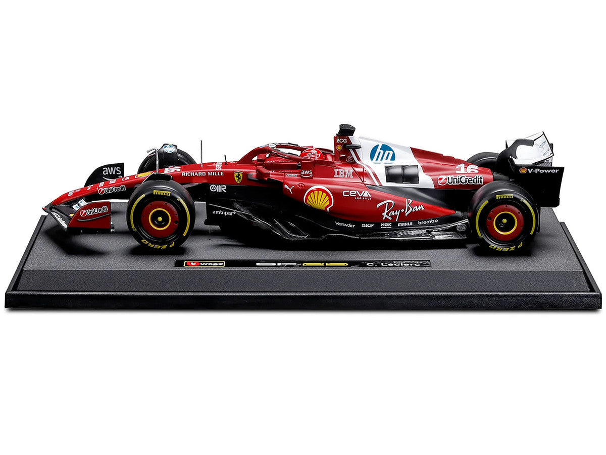 Ferrari SF-25 #16 Charles Leclerc Formula One F1 World Championship (2025) "Formula Racing" Series 1/18 Diecast Model Car by Bburago Bburago