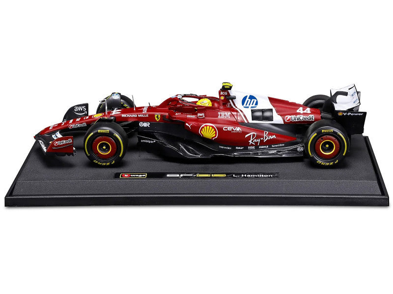Ferrari SF-25 #44 Lewis Hamilton Formula One F1 World Championship (2025) "Formula Racing" Series 1/18 Diecast Model Car by Bburago Bburago
