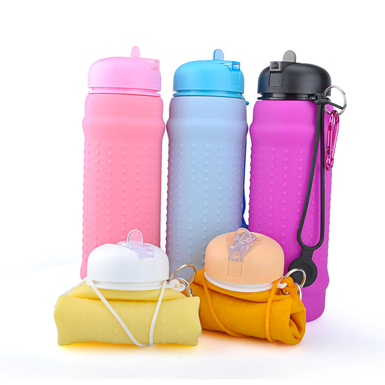 Portable Silicone Water Bottle for Outdoor Travel LadyShow.Store