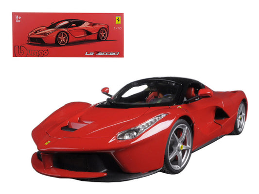 Ferrari LaFerrari F70 Red with Black Top "Signature Series" 1/18 Diecast Model Car by Bburago-0