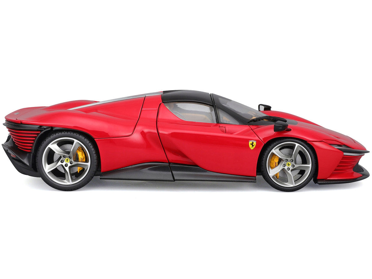 Ferrari Daytona SP3 Red with Black Top "Signature Series" 1/18 Diecast Model Car by Bburago Bburago