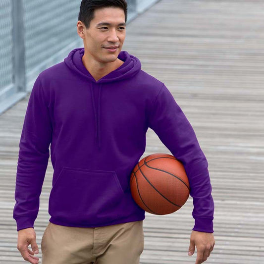 Hooded Pullover Brushed Sweatshirt Workwear LadyShow.Store